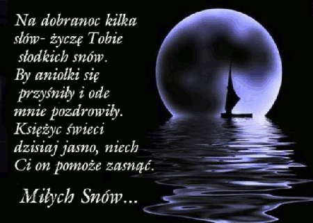 Wierszyk na dobranoc